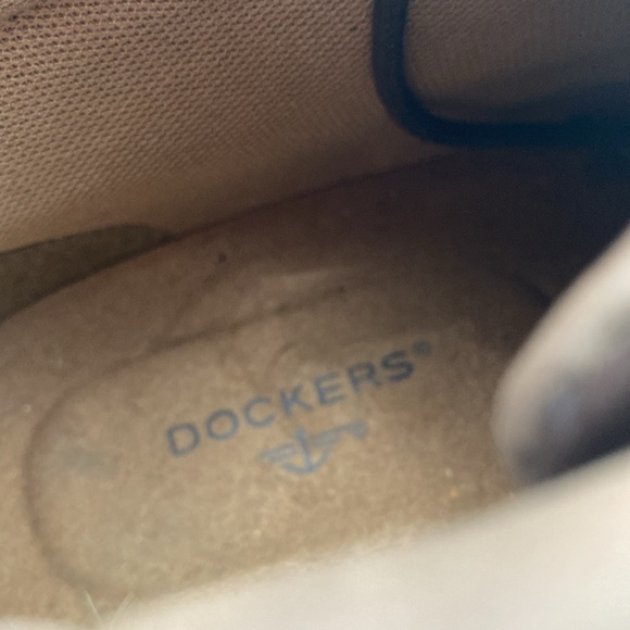 Dockers Dark Brown Leather Ankle Boots mens 11 office casual grandpa Y2K Work - Picture 11 of 13